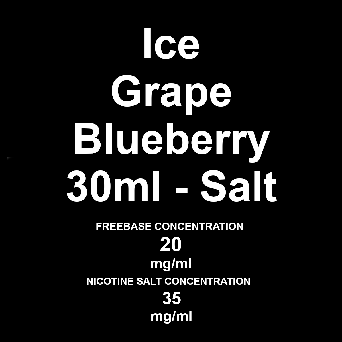 Silverback Ice- Grape Blueberry 30ml / 35mg
