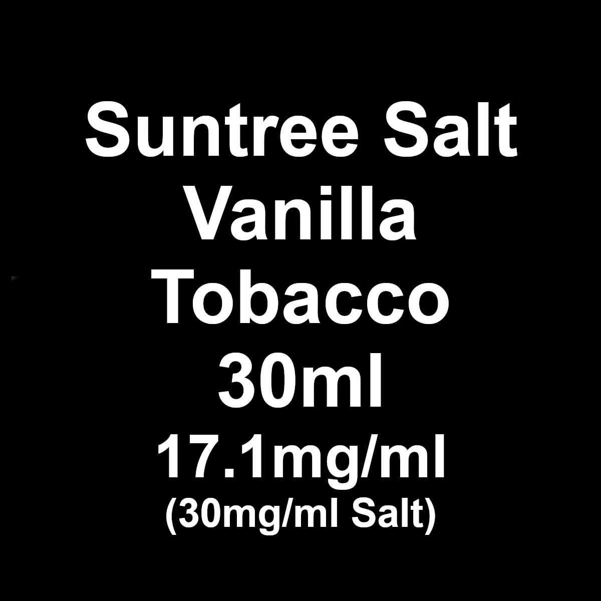 Suntree Salts - Vanilla Tobacco - 30mg/ml