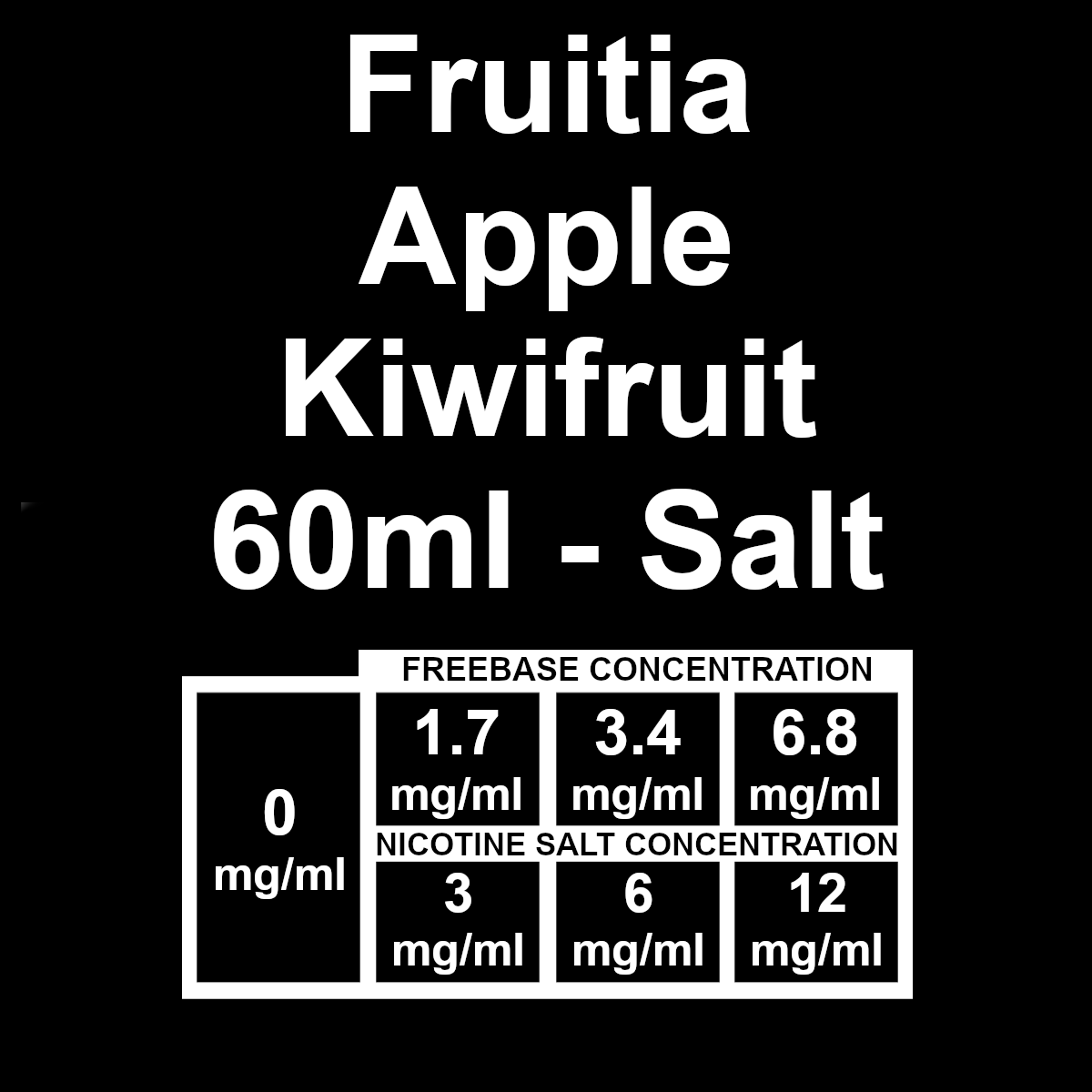 Fruitia - Apple Kiwifruit 60ml