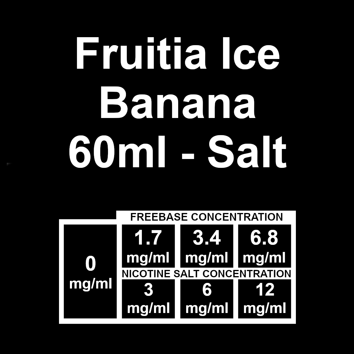 Fruitia Ice - Banana 60ml